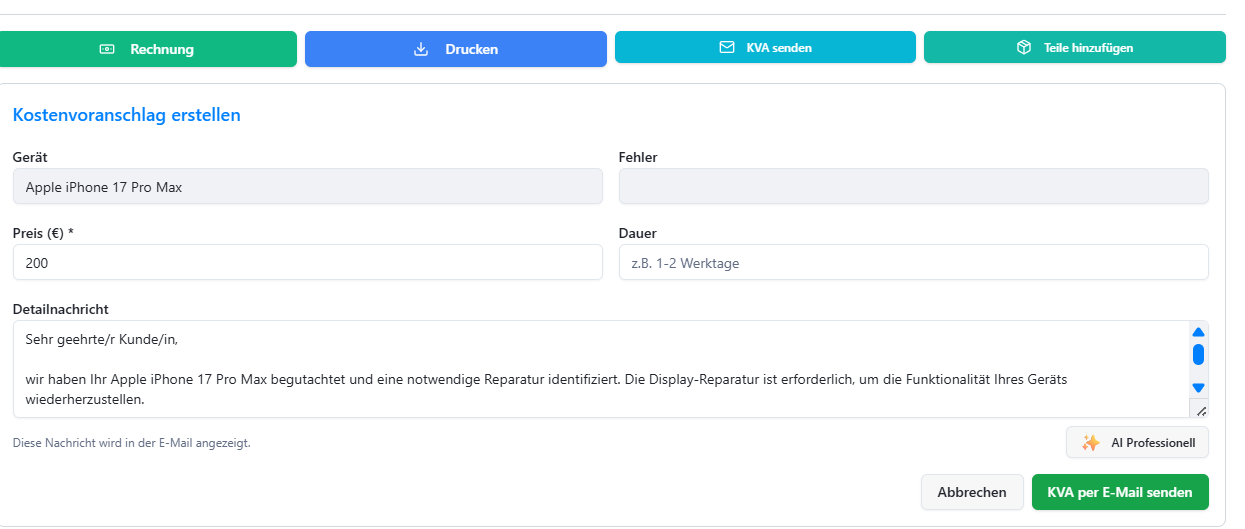 AI Professionell – Ihr persönlicher Texter